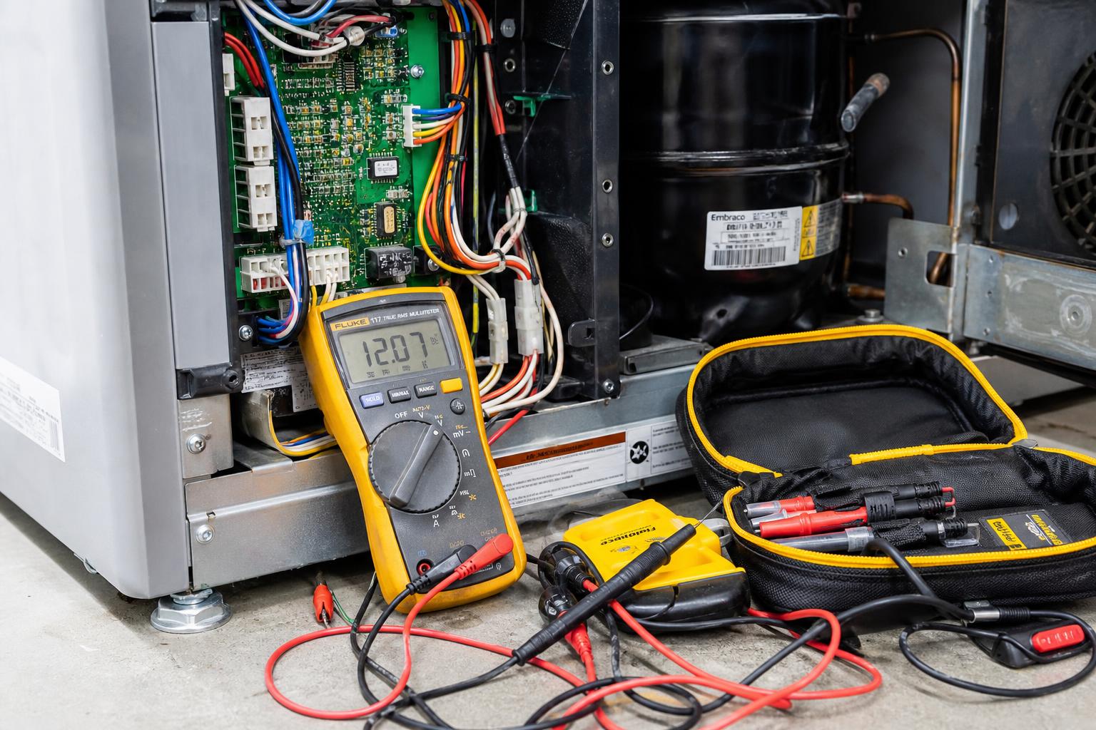 Diagnostic electronic frigider comercial
